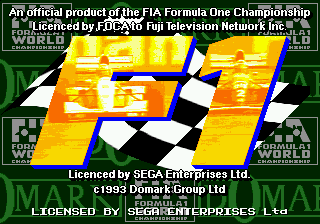 Formula One Title Screen